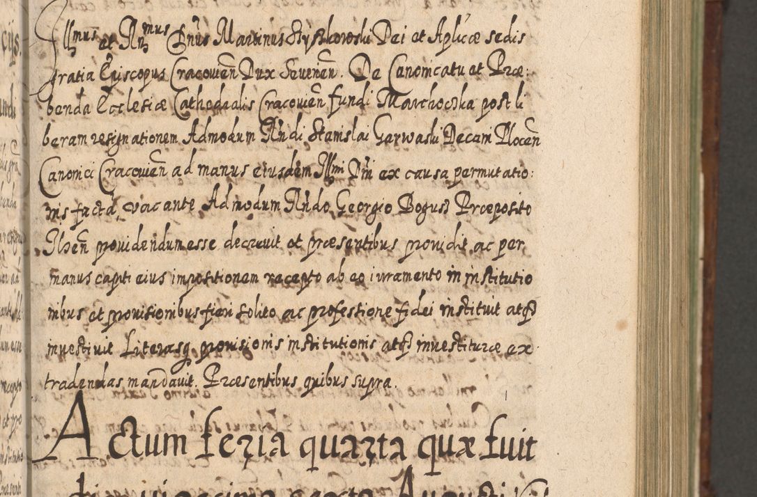 Zdjęcie nr 372 dla obiektu archiwalnego: Acta actorum, causarum spiritualium, civilium, criminalium, obligationum, quietationum, inscpritionum, cessionum, decimarum, testamentorum R. D. Martini Szyszkowski, episcopi Cracoviensis, ducis Severiensis in annis 1620 - 1623. Tomus secundus.