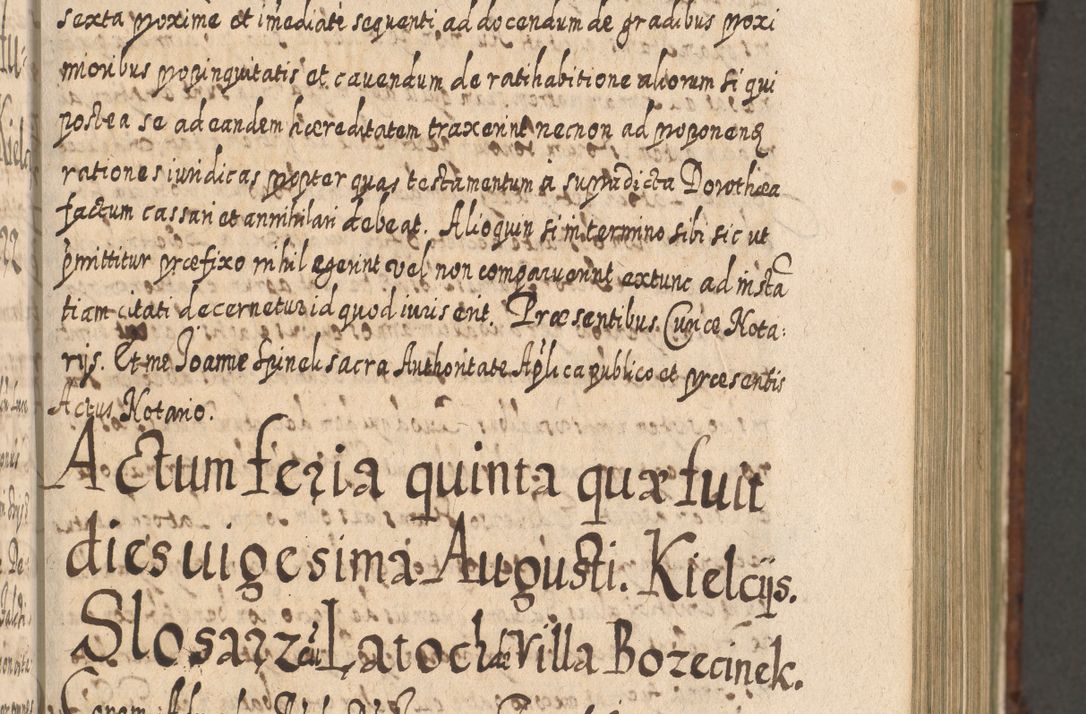 Zdjęcie nr 364 dla obiektu archiwalnego: Acta actorum, causarum spiritualium, civilium, criminalium, obligationum, quietationum, inscpritionum, cessionum, decimarum, testamentorum R. D. Martini Szyszkowski, episcopi Cracoviensis, ducis Severiensis in annis 1620 - 1623. Tomus secundus.