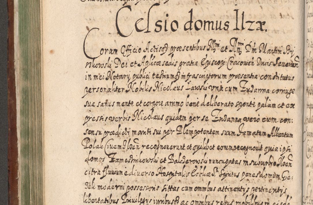 Zdjęcie nr 359 dla obiektu archiwalnego: Acta actorum, causarum spiritualium, civilium, criminalium, obligationum, quietationum, inscpritionum, cessionum, decimarum, testamentorum R. D. Martini Szyszkowski, episcopi Cracoviensis, ducis Severiensis in annis 1620 - 1623. Tomus secundus.