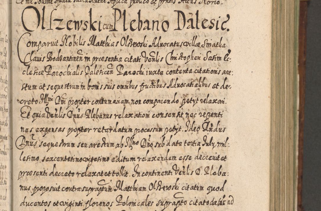 Zdjęcie nr 356 dla obiektu archiwalnego: Acta actorum, causarum spiritualium, civilium, criminalium, obligationum, quietationum, inscpritionum, cessionum, decimarum, testamentorum R. D. Martini Szyszkowski, episcopi Cracoviensis, ducis Severiensis in annis 1620 - 1623. Tomus secundus.