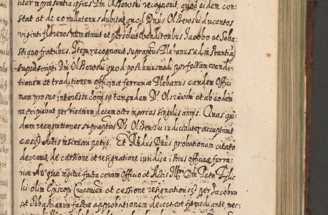 Zdjęcie nr 358 dla obiektu archiwalnego: Acta actorum, causarum spiritualium, civilium, criminalium, obligationum, quietationum, inscpritionum, cessionum, decimarum, testamentorum R. D. Martini Szyszkowski, episcopi Cracoviensis, ducis Severiensis in annis 1620 - 1623. Tomus secundus.
