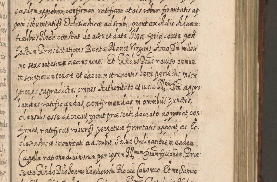 Zdjęcie nr 352 dla obiektu archiwalnego: Acta actorum, causarum spiritualium, civilium, criminalium, obligationum, quietationum, inscpritionum, cessionum, decimarum, testamentorum R. D. Martini Szyszkowski, episcopi Cracoviensis, ducis Severiensis in annis 1620 - 1623. Tomus secundus.