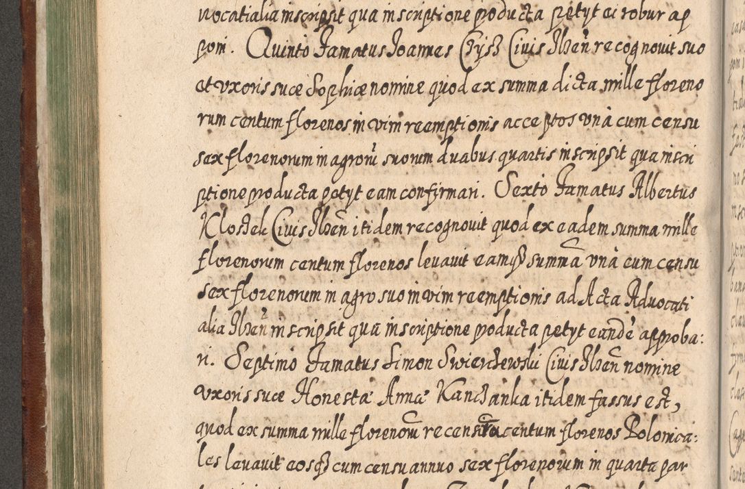 Zdjęcie nr 351 dla obiektu archiwalnego: Acta actorum, causarum spiritualium, civilium, criminalium, obligationum, quietationum, inscpritionum, cessionum, decimarum, testamentorum R. D. Martini Szyszkowski, episcopi Cracoviensis, ducis Severiensis in annis 1620 - 1623. Tomus secundus.