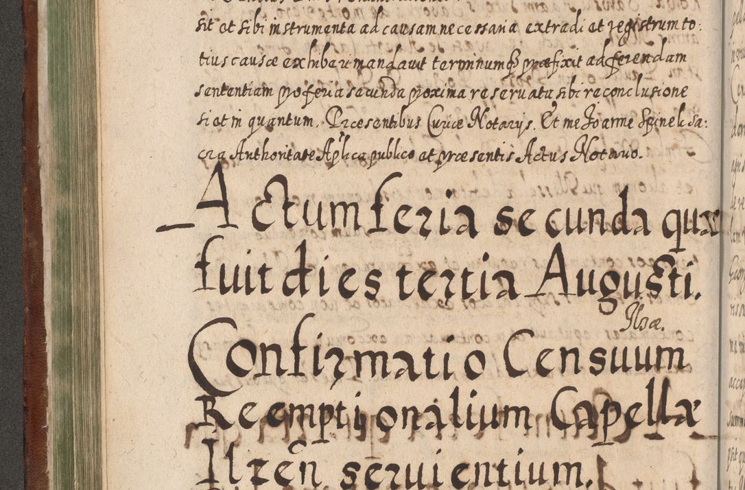 Zdjęcie nr 349 dla obiektu archiwalnego: Acta actorum, causarum spiritualium, civilium, criminalium, obligationum, quietationum, inscpritionum, cessionum, decimarum, testamentorum R. D. Martini Szyszkowski, episcopi Cracoviensis, ducis Severiensis in annis 1620 - 1623. Tomus secundus.