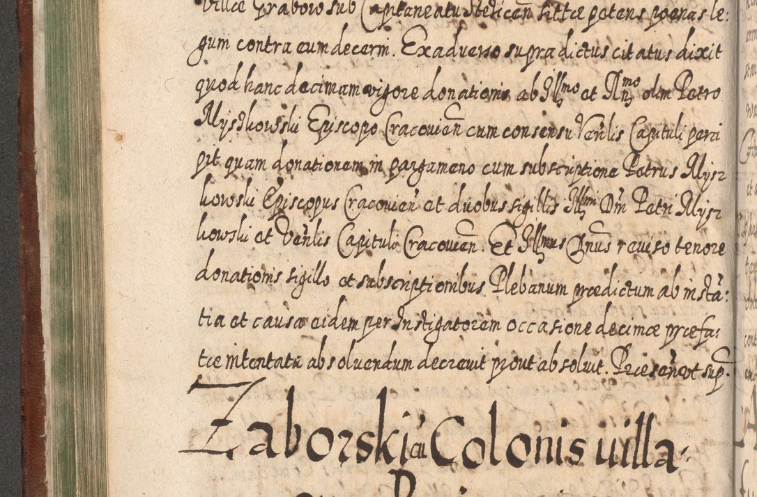 Zdjęcie nr 347 dla obiektu archiwalnego: Acta actorum, causarum spiritualium, civilium, criminalium, obligationum, quietationum, inscpritionum, cessionum, decimarum, testamentorum R. D. Martini Szyszkowski, episcopi Cracoviensis, ducis Severiensis in annis 1620 - 1623. Tomus secundus.