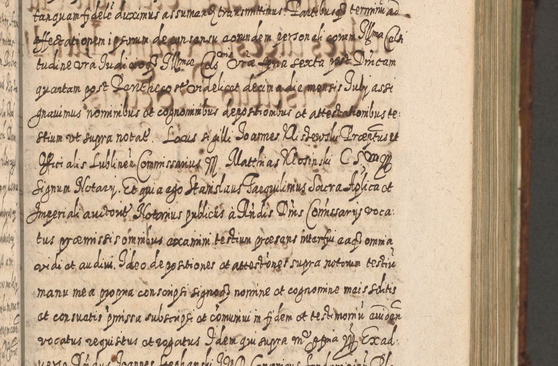 Zdjęcie nr 340 dla obiektu archiwalnego: Acta actorum, causarum spiritualium, civilium, criminalium, obligationum, quietationum, inscpritionum, cessionum, decimarum, testamentorum R. D. Martini Szyszkowski, episcopi Cracoviensis, ducis Severiensis in annis 1620 - 1623. Tomus secundus.