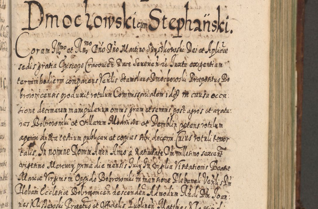 Zdjęcie nr 326 dla obiektu archiwalnego: Acta actorum, causarum spiritualium, civilium, criminalium, obligationum, quietationum, inscpritionum, cessionum, decimarum, testamentorum R. D. Martini Szyszkowski, episcopi Cracoviensis, ducis Severiensis in annis 1620 - 1623. Tomus secundus.