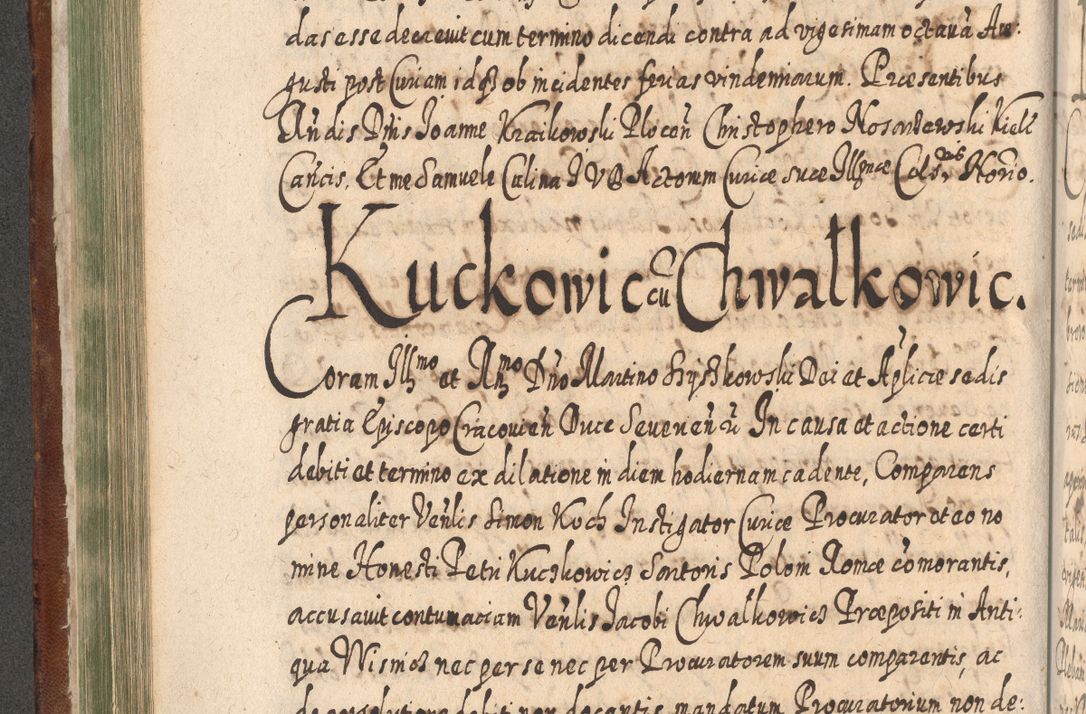 Zdjęcie nr 325 dla obiektu archiwalnego: Acta actorum, causarum spiritualium, civilium, criminalium, obligationum, quietationum, inscpritionum, cessionum, decimarum, testamentorum R. D. Martini Szyszkowski, episcopi Cracoviensis, ducis Severiensis in annis 1620 - 1623. Tomus secundus.