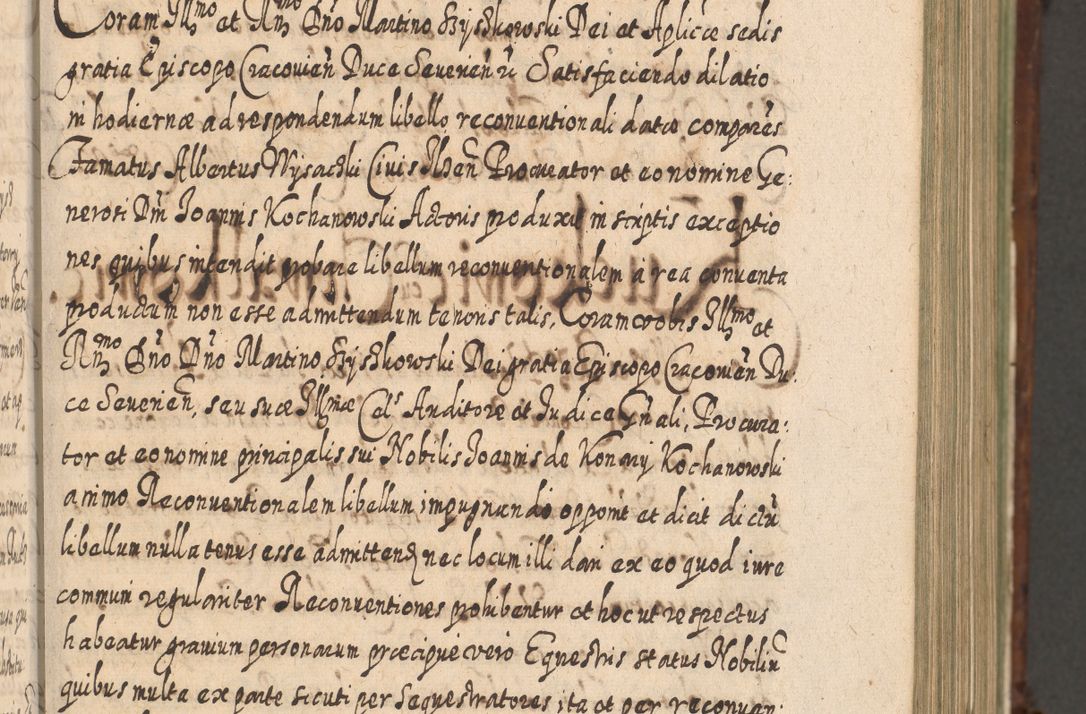 Zdjęcie nr 324 dla obiektu archiwalnego: Acta actorum, causarum spiritualium, civilium, criminalium, obligationum, quietationum, inscpritionum, cessionum, decimarum, testamentorum R. D. Martini Szyszkowski, episcopi Cracoviensis, ducis Severiensis in annis 1620 - 1623. Tomus secundus.