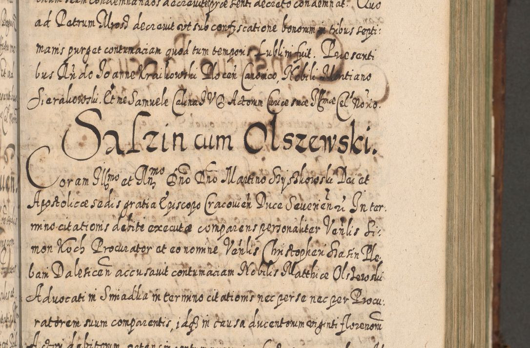 Zdjęcie nr 322 dla obiektu archiwalnego: Acta actorum, causarum spiritualium, civilium, criminalium, obligationum, quietationum, inscpritionum, cessionum, decimarum, testamentorum R. D. Martini Szyszkowski, episcopi Cracoviensis, ducis Severiensis in annis 1620 - 1623. Tomus secundus.