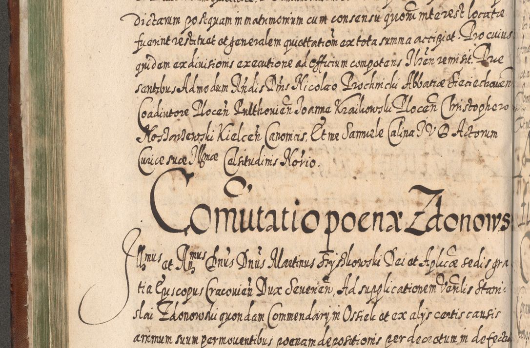 Zdjęcie nr 319 dla obiektu archiwalnego: Acta actorum, causarum spiritualium, civilium, criminalium, obligationum, quietationum, inscpritionum, cessionum, decimarum, testamentorum R. D. Martini Szyszkowski, episcopi Cracoviensis, ducis Severiensis in annis 1620 - 1623. Tomus secundus.