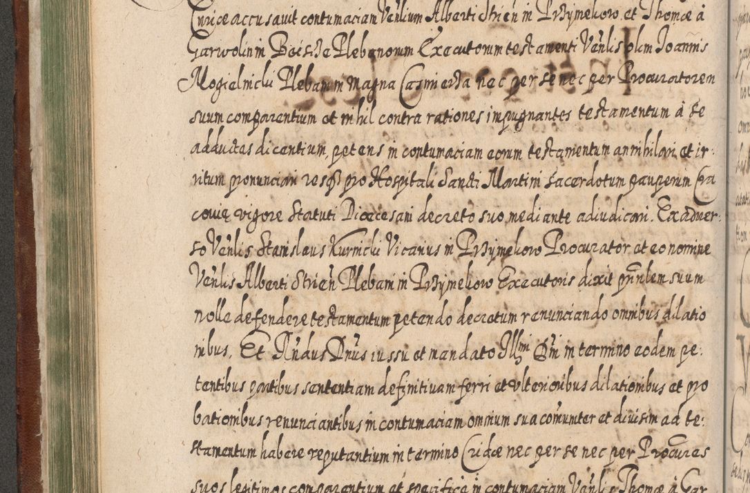 Zdjęcie nr 315 dla obiektu archiwalnego: Acta actorum, causarum spiritualium, civilium, criminalium, obligationum, quietationum, inscpritionum, cessionum, decimarum, testamentorum R. D. Martini Szyszkowski, episcopi Cracoviensis, ducis Severiensis in annis 1620 - 1623. Tomus secundus.