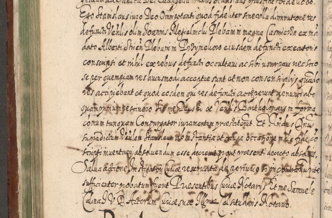 Zdjęcie nr 311 dla obiektu archiwalnego: Acta actorum, causarum spiritualium, civilium, criminalium, obligationum, quietationum, inscpritionum, cessionum, decimarum, testamentorum R. D. Martini Szyszkowski, episcopi Cracoviensis, ducis Severiensis in annis 1620 - 1623. Tomus secundus.