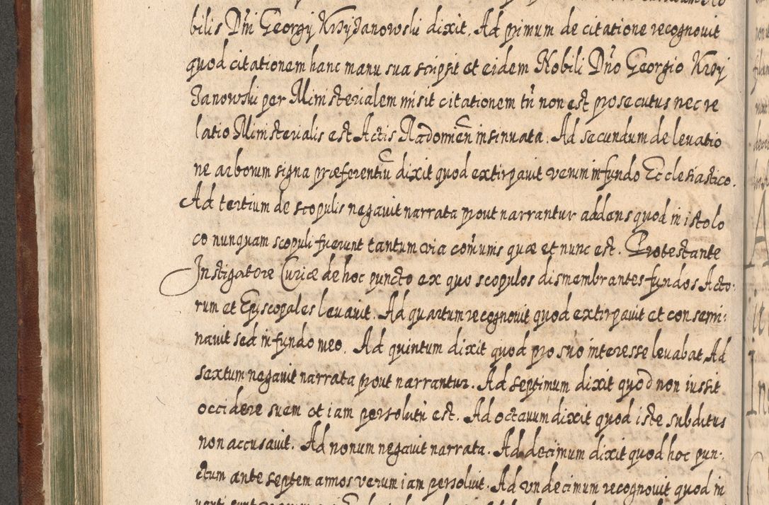 Zdjęcie nr 309 dla obiektu archiwalnego: Acta actorum, causarum spiritualium, civilium, criminalium, obligationum, quietationum, inscpritionum, cessionum, decimarum, testamentorum R. D. Martini Szyszkowski, episcopi Cracoviensis, ducis Severiensis in annis 1620 - 1623. Tomus secundus.