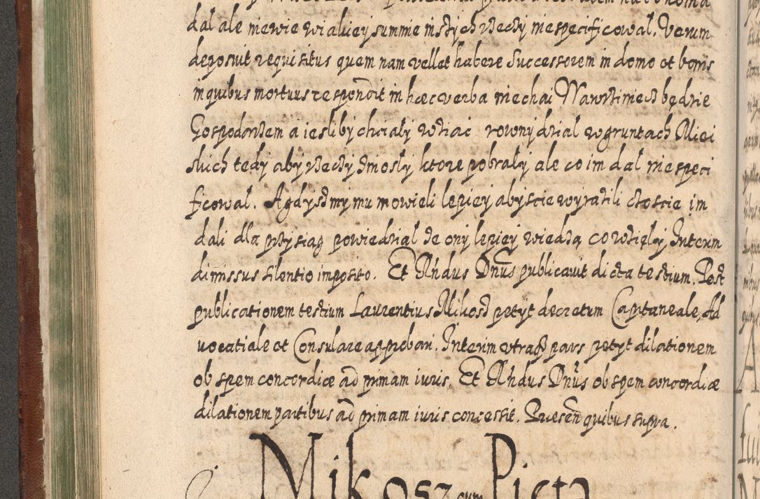 Zdjęcie nr 305 dla obiektu archiwalnego: Acta actorum, causarum spiritualium, civilium, criminalium, obligationum, quietationum, inscpritionum, cessionum, decimarum, testamentorum R. D. Martini Szyszkowski, episcopi Cracoviensis, ducis Severiensis in annis 1620 - 1623. Tomus secundus.