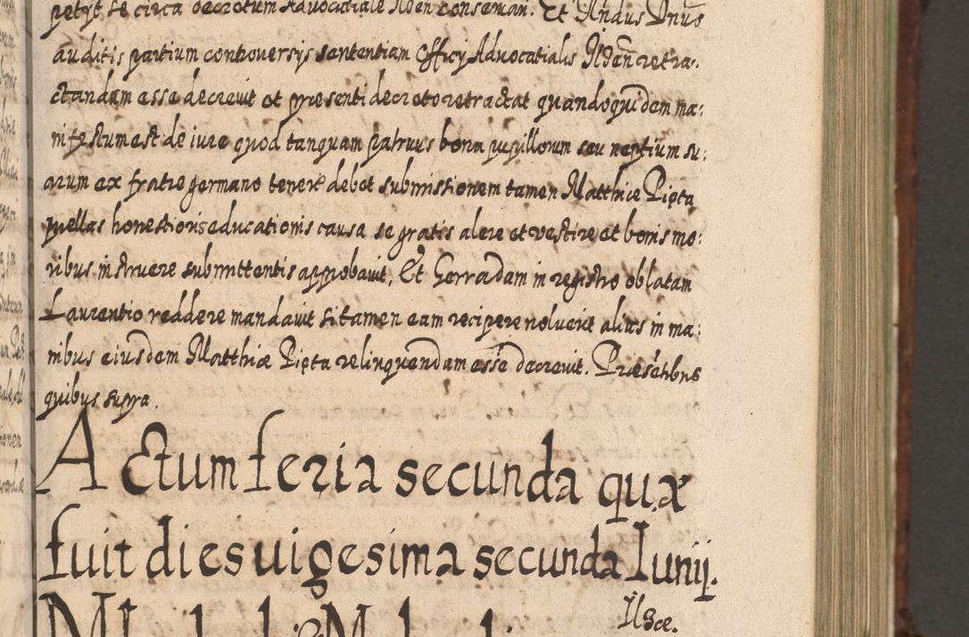 Zdjęcie nr 306 dla obiektu archiwalnego: Acta actorum, causarum spiritualium, civilium, criminalium, obligationum, quietationum, inscpritionum, cessionum, decimarum, testamentorum R. D. Martini Szyszkowski, episcopi Cracoviensis, ducis Severiensis in annis 1620 - 1623. Tomus secundus.