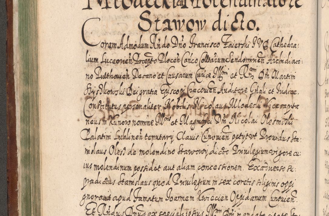 Zdjęcie nr 293 dla obiektu archiwalnego: Acta actorum, causarum spiritualium, civilium, criminalium, obligationum, quietationum, inscpritionum, cessionum, decimarum, testamentorum R. D. Martini Szyszkowski, episcopi Cracoviensis, ducis Severiensis in annis 1620 - 1623. Tomus secundus.