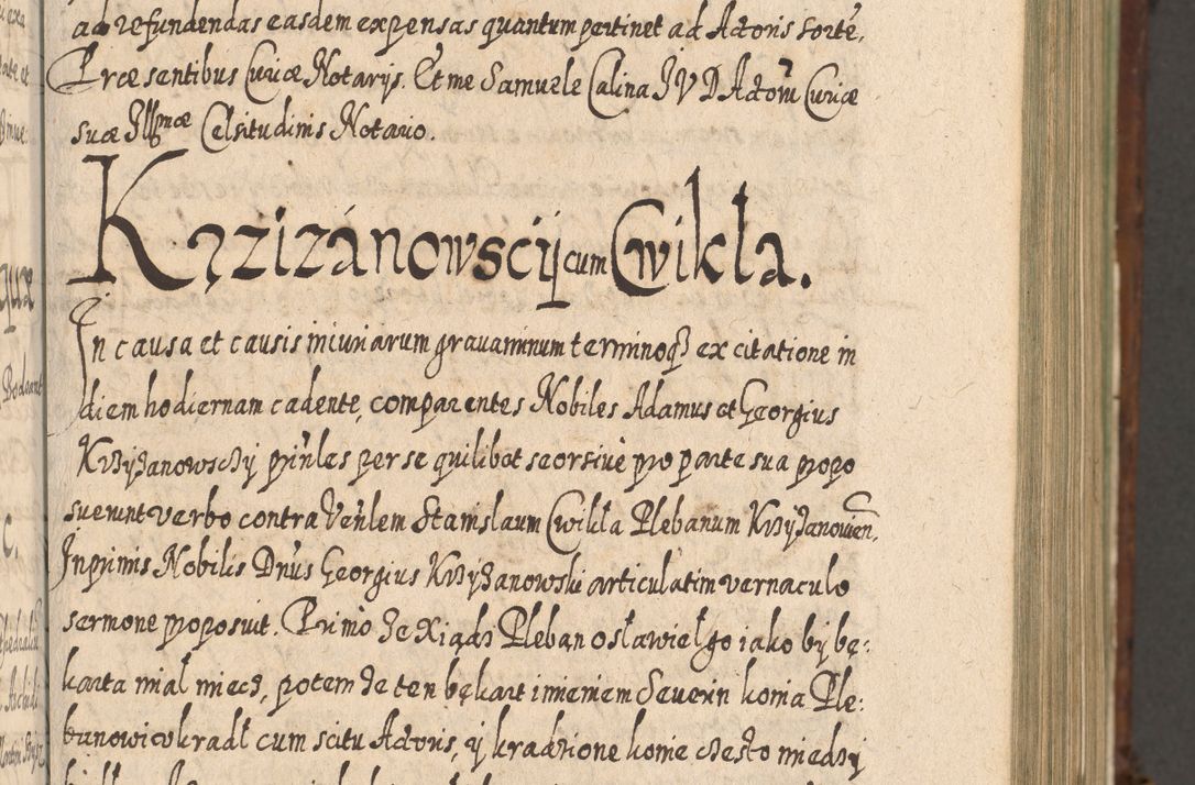 Zdjęcie nr 280 dla obiektu archiwalnego: Acta actorum, causarum spiritualium, civilium, criminalium, obligationum, quietationum, inscpritionum, cessionum, decimarum, testamentorum R. D. Martini Szyszkowski, episcopi Cracoviensis, ducis Severiensis in annis 1620 - 1623. Tomus secundus.
