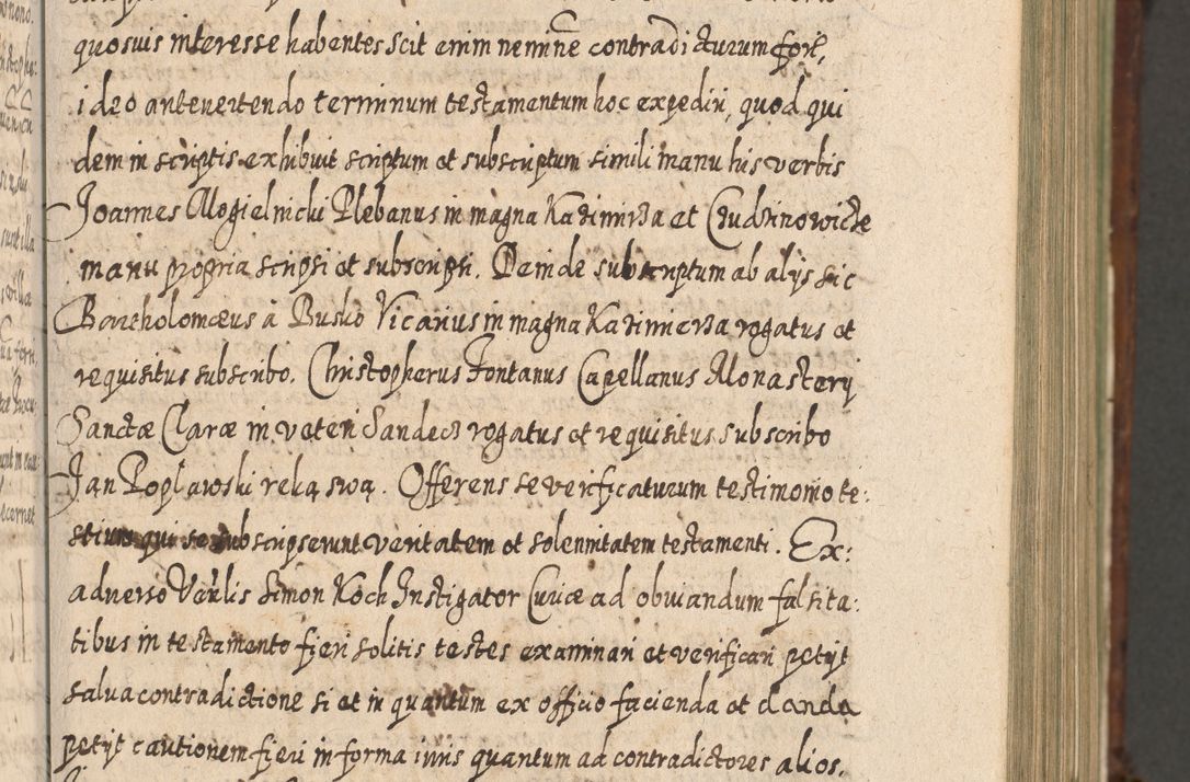 Zdjęcie nr 284 dla obiektu archiwalnego: Acta actorum, causarum spiritualium, civilium, criminalium, obligationum, quietationum, inscpritionum, cessionum, decimarum, testamentorum R. D. Martini Szyszkowski, episcopi Cracoviensis, ducis Severiensis in annis 1620 - 1623. Tomus secundus.