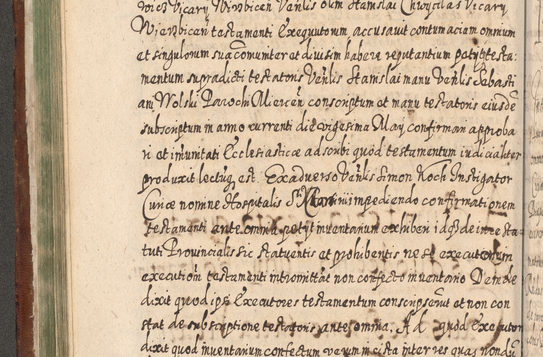 Zdjęcie nr 277 dla obiektu archiwalnego: Acta actorum, causarum spiritualium, civilium, criminalium, obligationum, quietationum, inscpritionum, cessionum, decimarum, testamentorum R. D. Martini Szyszkowski, episcopi Cracoviensis, ducis Severiensis in annis 1620 - 1623. Tomus secundus.