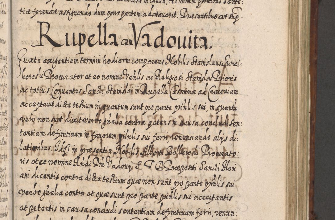 Zdjęcie nr 506 dla obiektu archiwalnego: Acta actorum, causarum spiritualium, civilium, criminalium, obligationum, quietationum, inscpritionum, cessionum, decimarum, testamentorum R. D. Martini Szyszkowski, episcopi Cracoviensis, ducis Severiensis in annis 1620 - 1623. Tomus secundus.