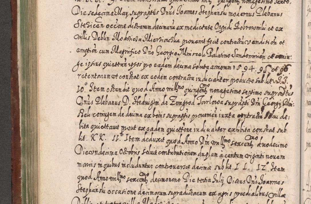Zdjęcie nr 467 dla obiektu archiwalnego: Acta actorum, causarum spiritualium, civilium, criminalium, obligationum, quietationum, inscpritionum, cessionum, decimarum, testamentorum R. D. Martini Szyszkowski, episcopi Cracoviensis, ducis Severiensis in annis 1620 - 1623. Tomus secundus.
