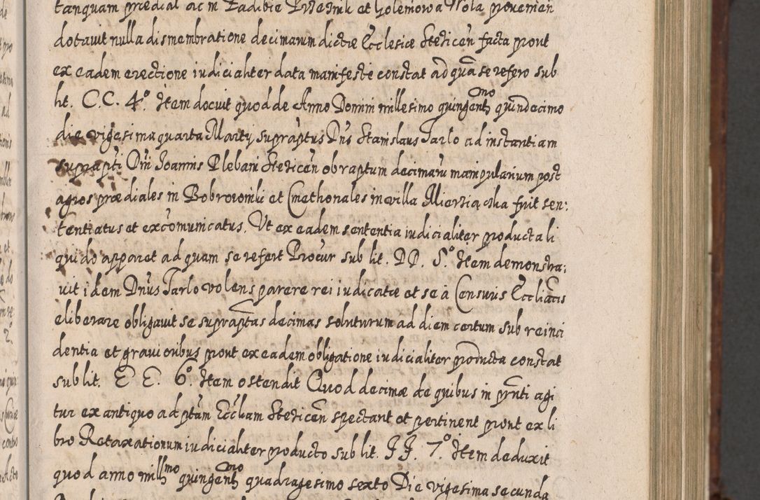 Zdjęcie nr 466 dla obiektu archiwalnego: Acta actorum, causarum spiritualium, civilium, criminalium, obligationum, quietationum, inscpritionum, cessionum, decimarum, testamentorum R. D. Martini Szyszkowski, episcopi Cracoviensis, ducis Severiensis in annis 1620 - 1623. Tomus secundus.