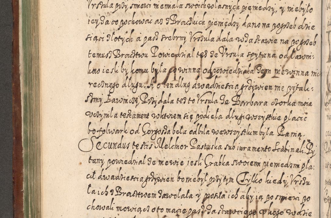 Zdjęcie nr 457 dla obiektu archiwalnego: Acta actorum, causarum spiritualium, civilium, criminalium, obligationum, quietationum, inscpritionum, cessionum, decimarum, testamentorum R. D. Martini Szyszkowski, episcopi Cracoviensis, ducis Severiensis in annis 1620 - 1623. Tomus secundus.