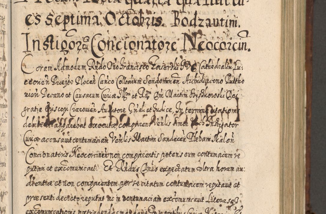 Zdjęcie nr 460 dla obiektu archiwalnego: Acta actorum, causarum spiritualium, civilium, criminalium, obligationum, quietationum, inscpritionum, cessionum, decimarum, testamentorum R. D. Martini Szyszkowski, episcopi Cracoviensis, ducis Severiensis in annis 1620 - 1623. Tomus secundus.