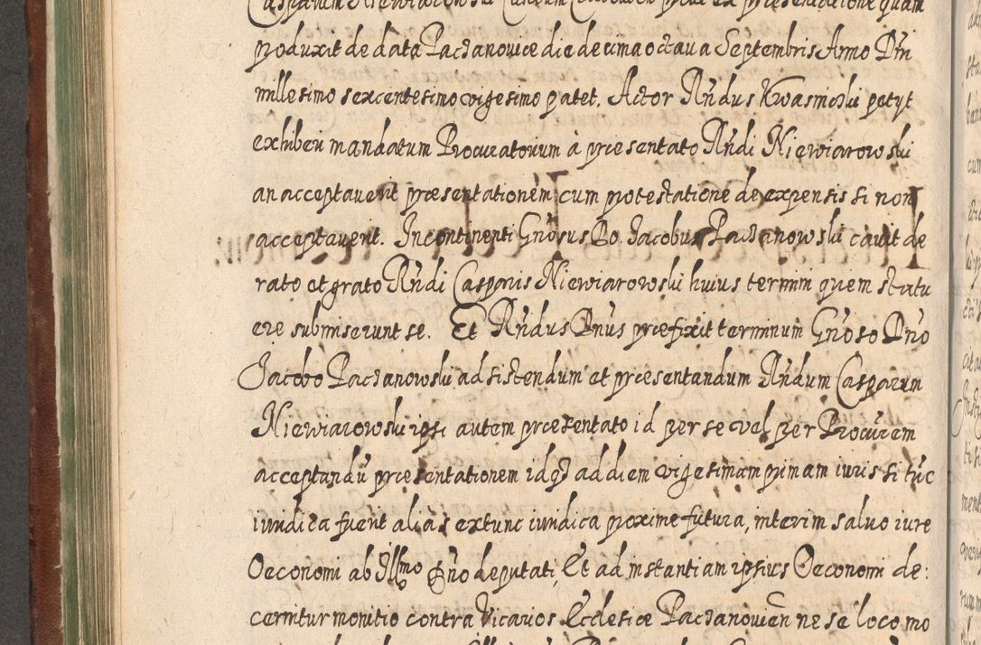 Zdjęcie nr 453 dla obiektu archiwalnego: Acta actorum, causarum spiritualium, civilium, criminalium, obligationum, quietationum, inscpritionum, cessionum, decimarum, testamentorum R. D. Martini Szyszkowski, episcopi Cracoviensis, ducis Severiensis in annis 1620 - 1623. Tomus secundus.
