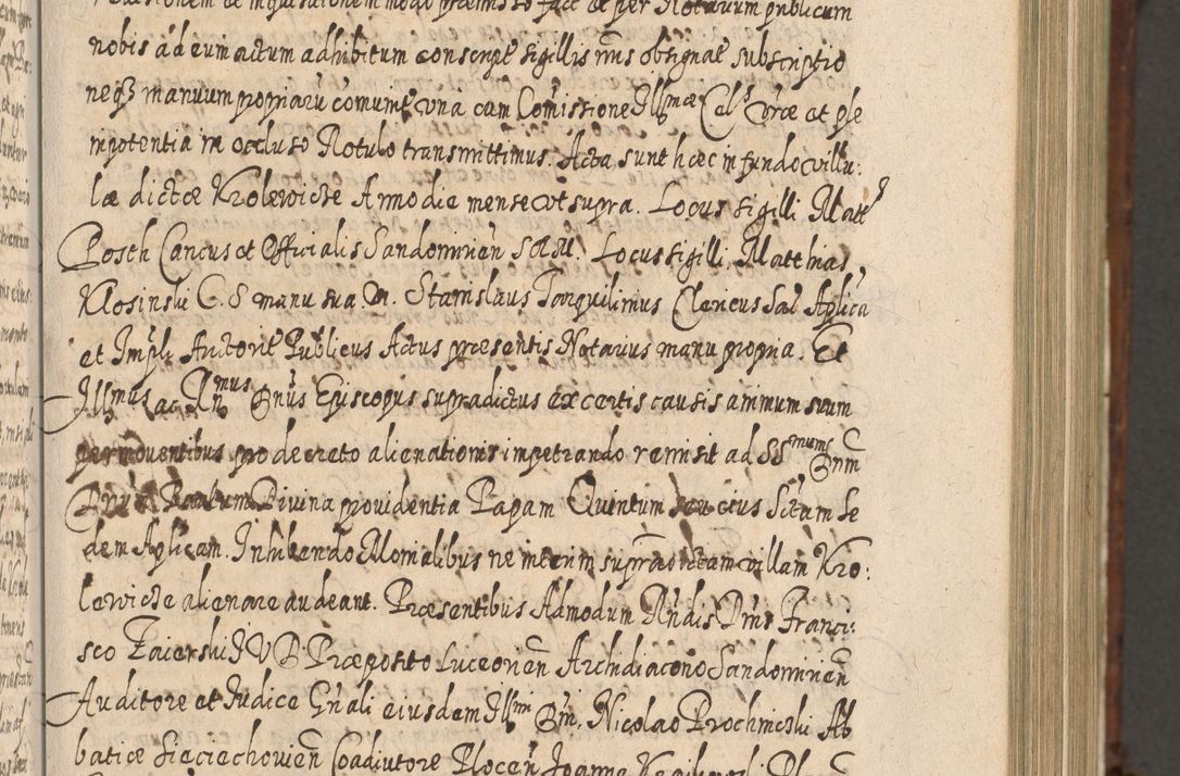 Zdjęcie nr 450 dla obiektu archiwalnego: Acta actorum, causarum spiritualium, civilium, criminalium, obligationum, quietationum, inscpritionum, cessionum, decimarum, testamentorum R. D. Martini Szyszkowski, episcopi Cracoviensis, ducis Severiensis in annis 1620 - 1623. Tomus secundus.