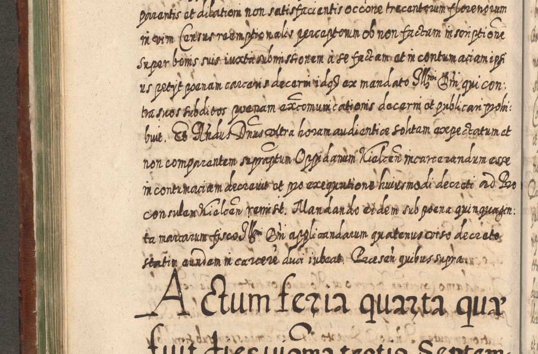 Zdjęcie nr 439 dla obiektu archiwalnego: Acta actorum, causarum spiritualium, civilium, criminalium, obligationum, quietationum, inscpritionum, cessionum, decimarum, testamentorum R. D. Martini Szyszkowski, episcopi Cracoviensis, ducis Severiensis in annis 1620 - 1623. Tomus secundus.