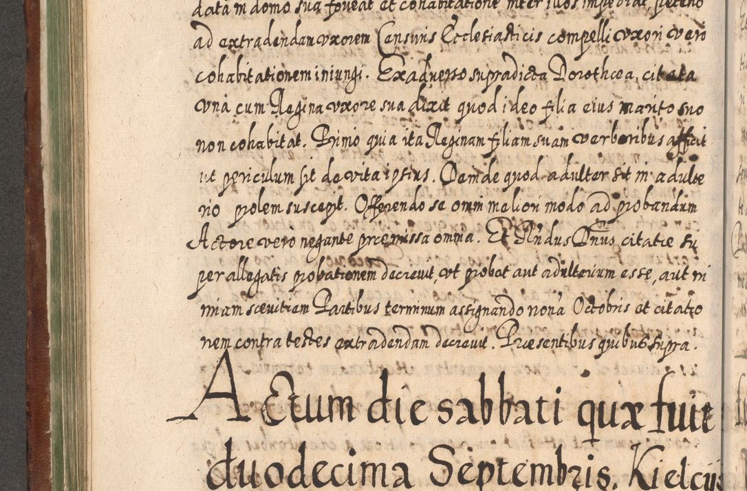 Zdjęcie nr 435 dla obiektu archiwalnego: Acta actorum, causarum spiritualium, civilium, criminalium, obligationum, quietationum, inscpritionum, cessionum, decimarum, testamentorum R. D. Martini Szyszkowski, episcopi Cracoviensis, ducis Severiensis in annis 1620 - 1623. Tomus secundus.