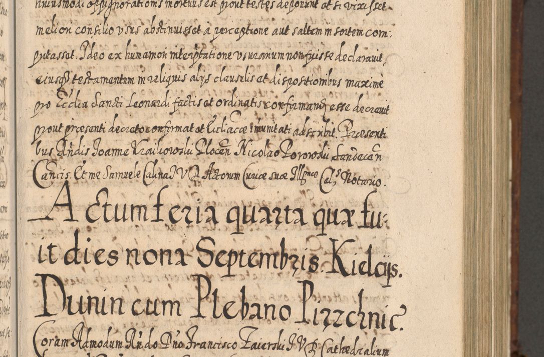Zdjęcie nr 424 dla obiektu archiwalnego: Acta actorum, causarum spiritualium, civilium, criminalium, obligationum, quietationum, inscpritionum, cessionum, decimarum, testamentorum R. D. Martini Szyszkowski, episcopi Cracoviensis, ducis Severiensis in annis 1620 - 1623. Tomus secundus.