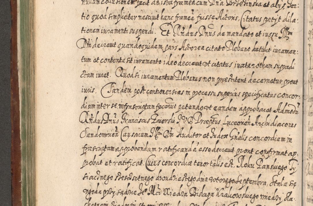 Zdjęcie nr 421 dla obiektu archiwalnego: Acta actorum, causarum spiritualium, civilium, criminalium, obligationum, quietationum, inscpritionum, cessionum, decimarum, testamentorum R. D. Martini Szyszkowski, episcopi Cracoviensis, ducis Severiensis in annis 1620 - 1623. Tomus secundus.