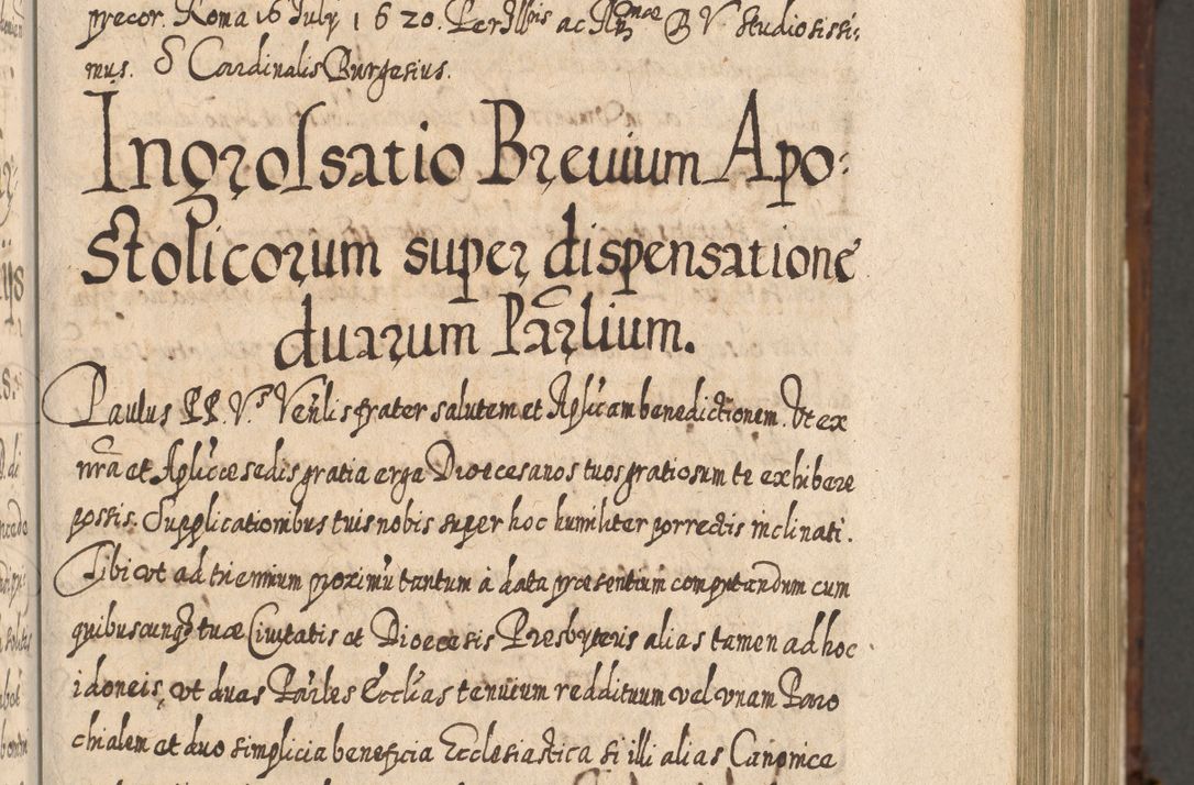 Zdjęcie nr 414 dla obiektu archiwalnego: Acta actorum, causarum spiritualium, civilium, criminalium, obligationum, quietationum, inscpritionum, cessionum, decimarum, testamentorum R. D. Martini Szyszkowski, episcopi Cracoviensis, ducis Severiensis in annis 1620 - 1623. Tomus secundus.