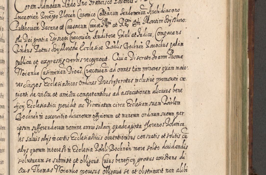 Zdjęcie nr 602 dla obiektu archiwalnego: Acta actorum, causarum spiritualium, civilium, criminalium, obligationum, quietationum, inscpritionum, cessionum, decimarum, testamentorum R. D. Martini Szyszkowski, episcopi Cracoviensis, ducis Severiensis in annis 1620 - 1623. Tomus secundus.