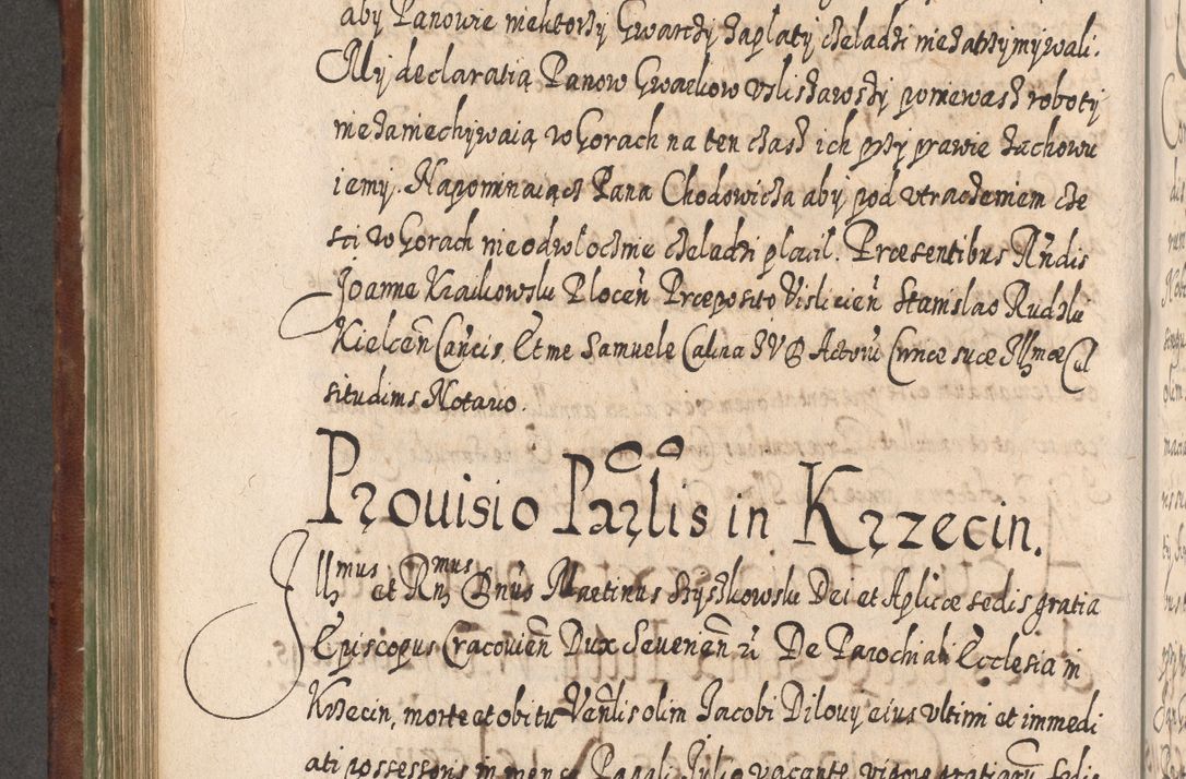 Zdjęcie nr 595 dla obiektu archiwalnego: Acta actorum, causarum spiritualium, civilium, criminalium, obligationum, quietationum, inscpritionum, cessionum, decimarum, testamentorum R. D. Martini Szyszkowski, episcopi Cracoviensis, ducis Severiensis in annis 1620 - 1623. Tomus secundus.