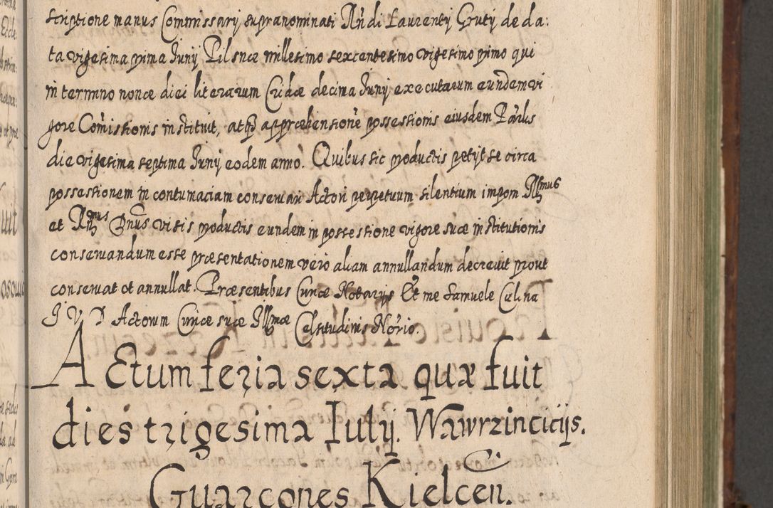 Zdjęcie nr 594 dla obiektu archiwalnego: Acta actorum, causarum spiritualium, civilium, criminalium, obligationum, quietationum, inscpritionum, cessionum, decimarum, testamentorum R. D. Martini Szyszkowski, episcopi Cracoviensis, ducis Severiensis in annis 1620 - 1623. Tomus secundus.
