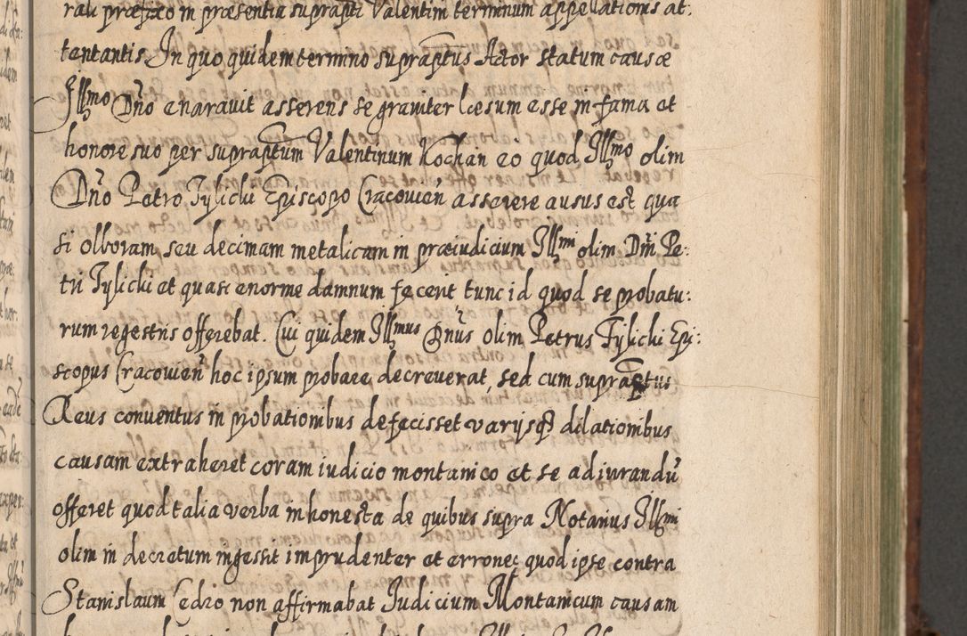 Zdjęcie nr 590 dla obiektu archiwalnego: Acta actorum, causarum spiritualium, civilium, criminalium, obligationum, quietationum, inscpritionum, cessionum, decimarum, testamentorum R. D. Martini Szyszkowski, episcopi Cracoviensis, ducis Severiensis in annis 1620 - 1623. Tomus secundus.