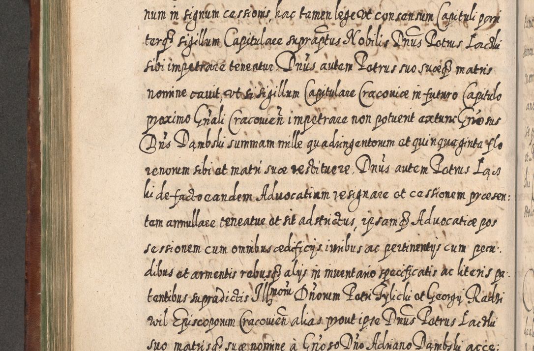 Zdjęcie nr 581 dla obiektu archiwalnego: Acta actorum, causarum spiritualium, civilium, criminalium, obligationum, quietationum, inscpritionum, cessionum, decimarum, testamentorum R. D. Martini Szyszkowski, episcopi Cracoviensis, ducis Severiensis in annis 1620 - 1623. Tomus secundus.