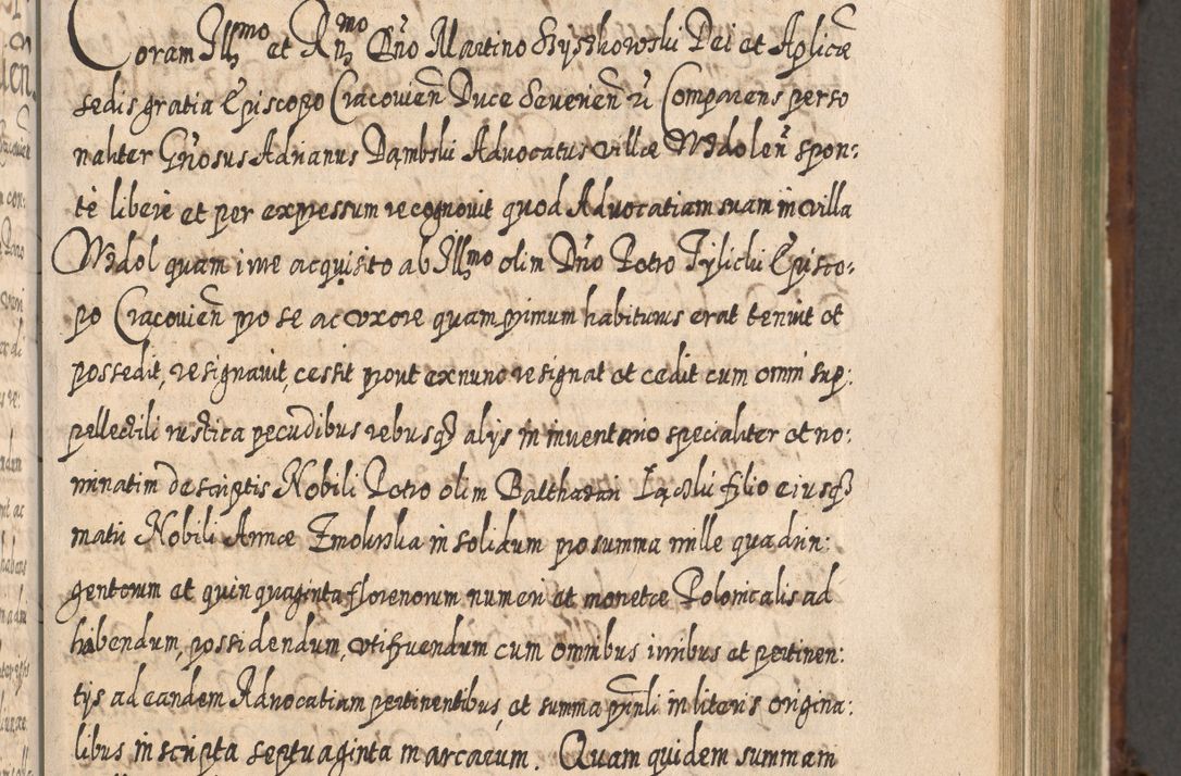 Zdjęcie nr 580 dla obiektu archiwalnego: Acta actorum, causarum spiritualium, civilium, criminalium, obligationum, quietationum, inscpritionum, cessionum, decimarum, testamentorum R. D. Martini Szyszkowski, episcopi Cracoviensis, ducis Severiensis in annis 1620 - 1623. Tomus secundus.