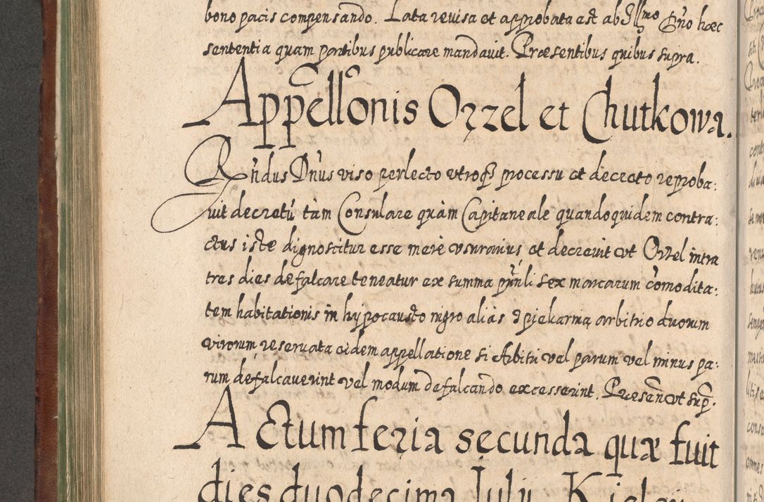 Zdjęcie nr 575 dla obiektu archiwalnego: Acta actorum, causarum spiritualium, civilium, criminalium, obligationum, quietationum, inscpritionum, cessionum, decimarum, testamentorum R. D. Martini Szyszkowski, episcopi Cracoviensis, ducis Severiensis in annis 1620 - 1623. Tomus secundus.