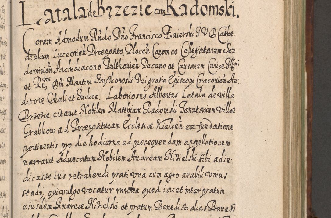 Zdjęcie nr 556 dla obiektu archiwalnego: Acta actorum, causarum spiritualium, civilium, criminalium, obligationum, quietationum, inscpritionum, cessionum, decimarum, testamentorum R. D. Martini Szyszkowski, episcopi Cracoviensis, ducis Severiensis in annis 1620 - 1623. Tomus secundus.