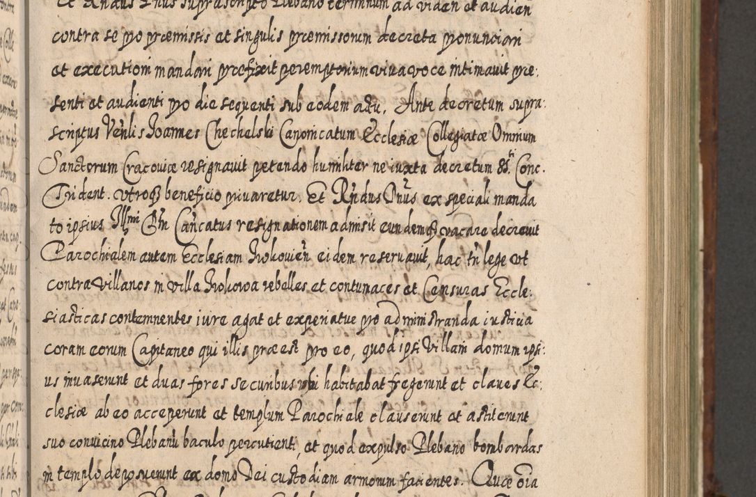 Zdjęcie nr 554 dla obiektu archiwalnego: Acta actorum, causarum spiritualium, civilium, criminalium, obligationum, quietationum, inscpritionum, cessionum, decimarum, testamentorum R. D. Martini Szyszkowski, episcopi Cracoviensis, ducis Severiensis in annis 1620 - 1623. Tomus secundus.