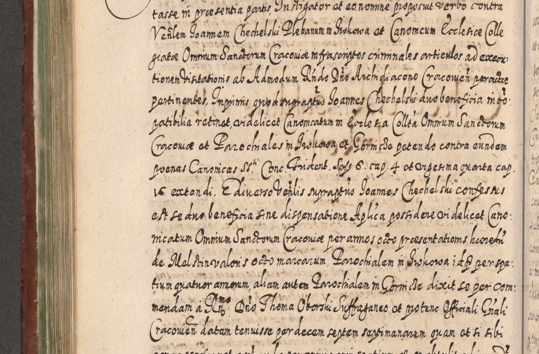 Zdjęcie nr 553 dla obiektu archiwalnego: Acta actorum, causarum spiritualium, civilium, criminalium, obligationum, quietationum, inscpritionum, cessionum, decimarum, testamentorum R. D. Martini Szyszkowski, episcopi Cracoviensis, ducis Severiensis in annis 1620 - 1623. Tomus secundus.
