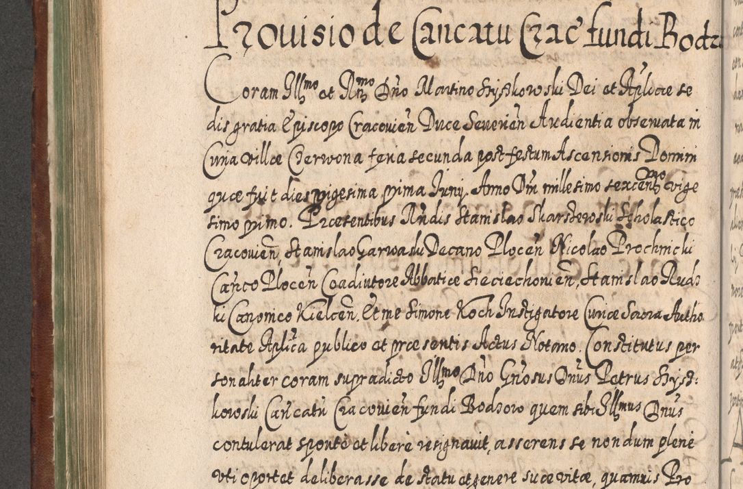Zdjęcie nr 543 dla obiektu archiwalnego: Acta actorum, causarum spiritualium, civilium, criminalium, obligationum, quietationum, inscpritionum, cessionum, decimarum, testamentorum R. D. Martini Szyszkowski, episcopi Cracoviensis, ducis Severiensis in annis 1620 - 1623. Tomus secundus.