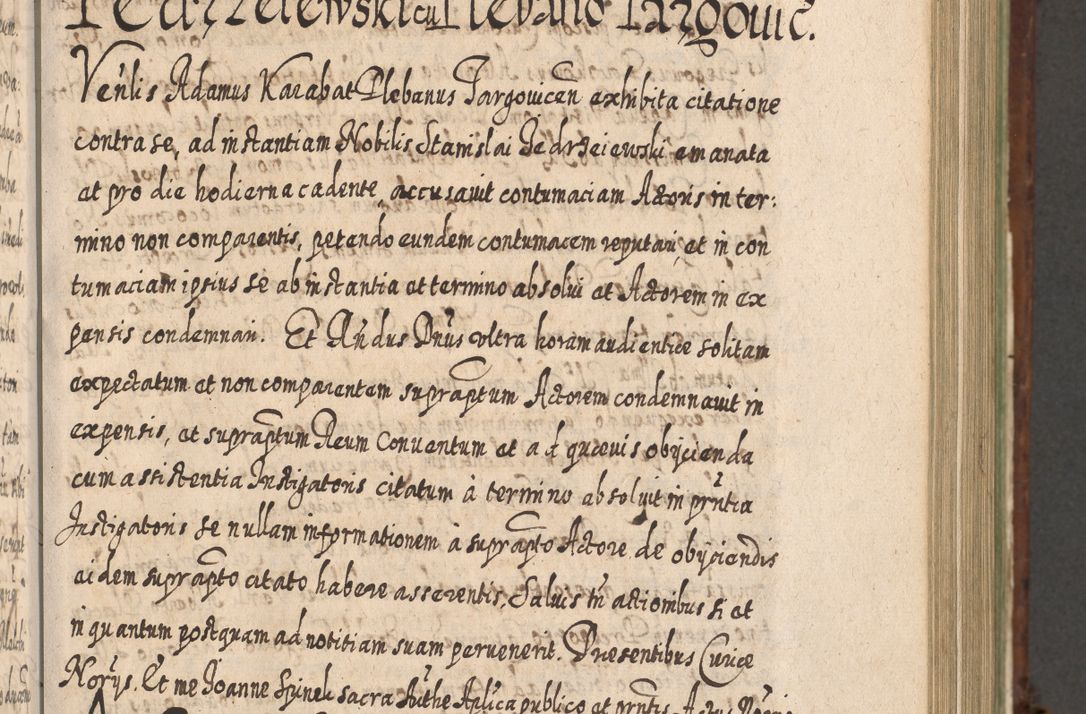 Zdjęcie nr 538 dla obiektu archiwalnego: Acta actorum, causarum spiritualium, civilium, criminalium, obligationum, quietationum, inscpritionum, cessionum, decimarum, testamentorum R. D. Martini Szyszkowski, episcopi Cracoviensis, ducis Severiensis in annis 1620 - 1623. Tomus secundus.