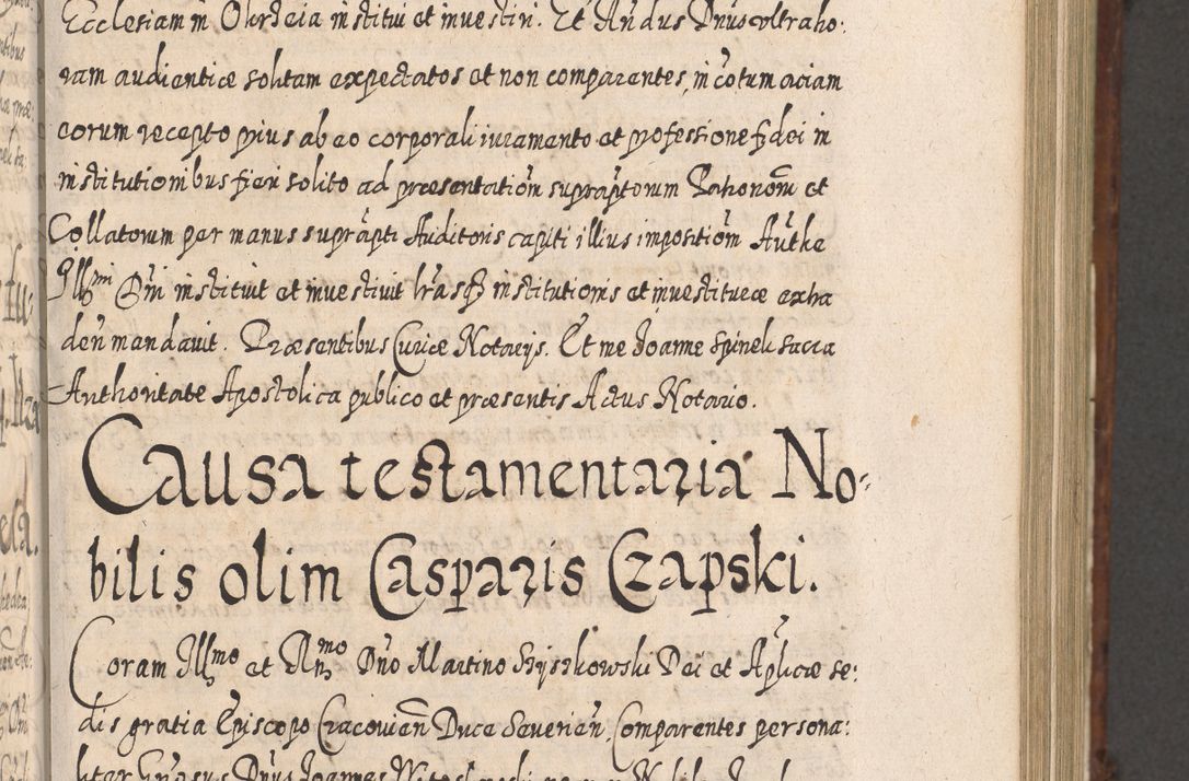Zdjęcie nr 520 dla obiektu archiwalnego: Acta actorum, causarum spiritualium, civilium, criminalium, obligationum, quietationum, inscpritionum, cessionum, decimarum, testamentorum R. D. Martini Szyszkowski, episcopi Cracoviensis, ducis Severiensis in annis 1620 - 1623. Tomus secundus.