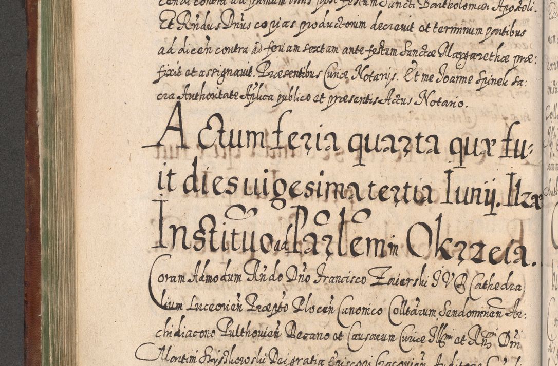 Zdjęcie nr 519 dla obiektu archiwalnego: Acta actorum, causarum spiritualium, civilium, criminalium, obligationum, quietationum, inscpritionum, cessionum, decimarum, testamentorum R. D. Martini Szyszkowski, episcopi Cracoviensis, ducis Severiensis in annis 1620 - 1623. Tomus secundus.